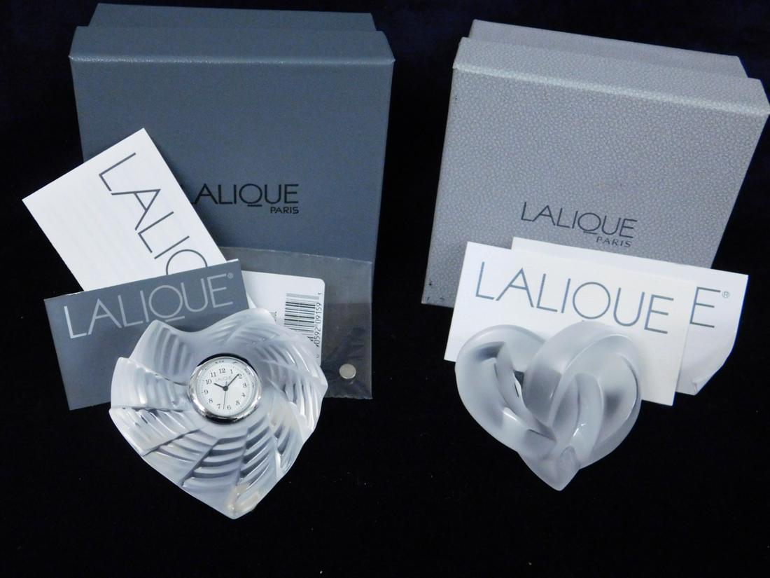 Lalique Paperweight & Clock (1 of 7)