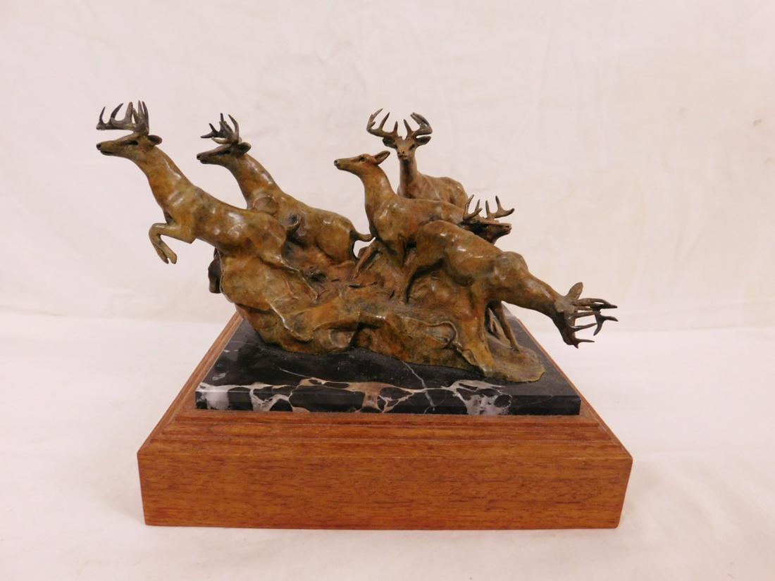 S. (herry) Sander Bronze Stags Sculpture (1 of 8)