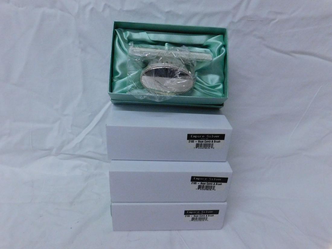 4 Sterling Silver Comb & Brush Sets (1 of 5)