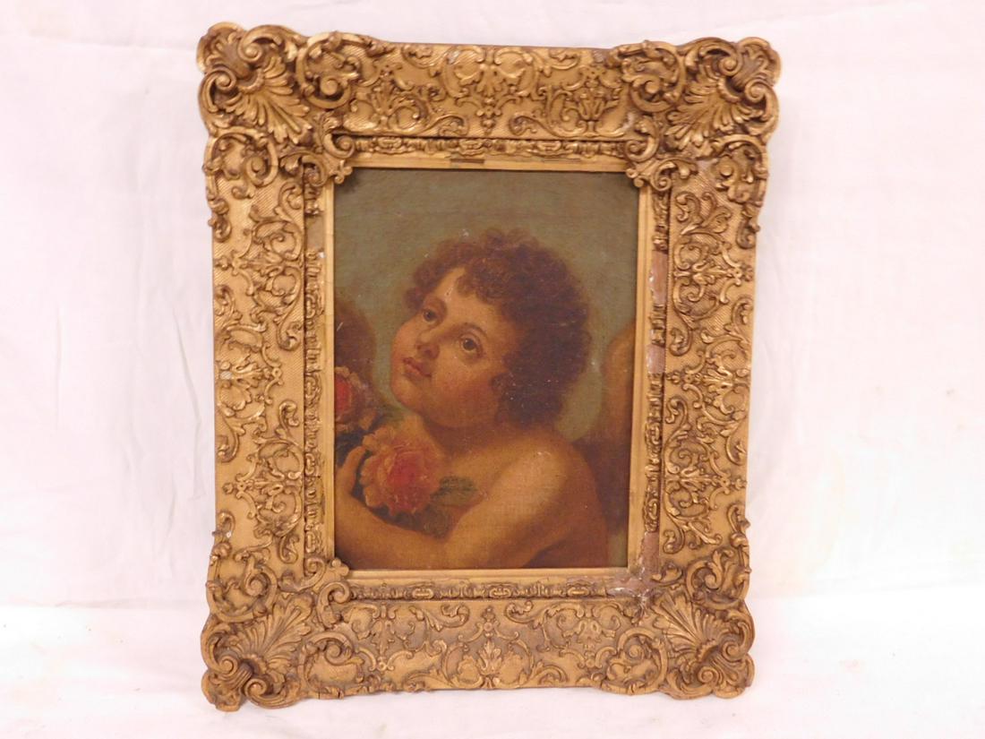 18th C Cherub Painting (1 of 6)