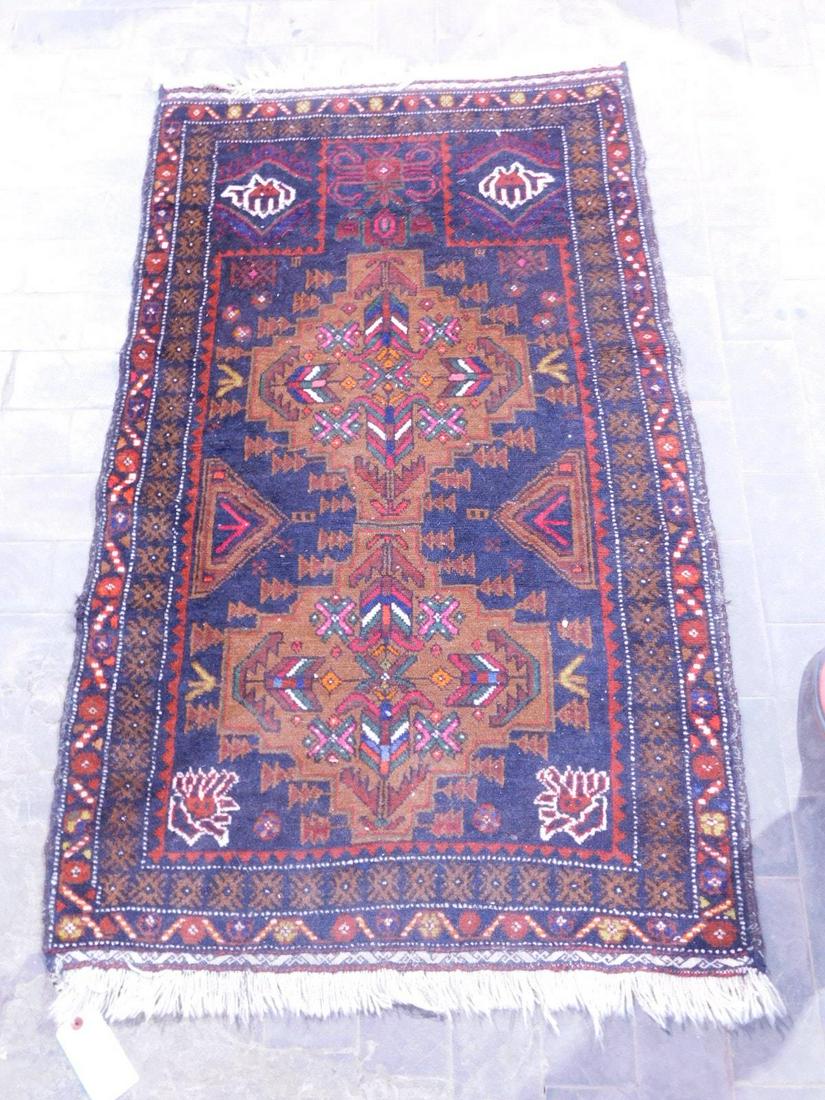 Semi Antique Oriental Throw Rug (1 of 6)