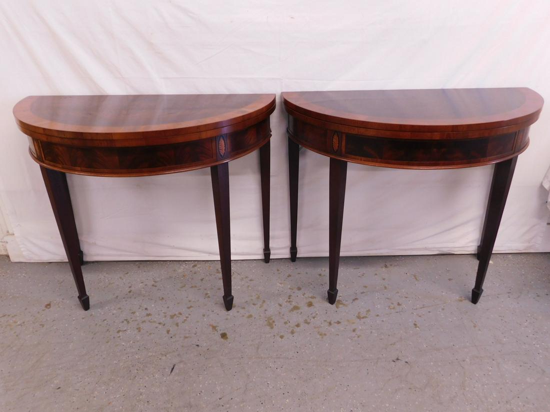 Pr Hepplewhite Style Game Tables (1 of 4)