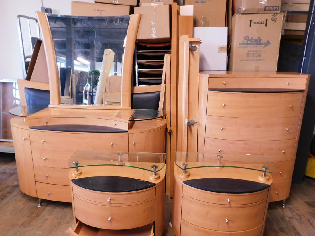 Modern Deco Style 6 Piece Bedroom Set (1 of 6)