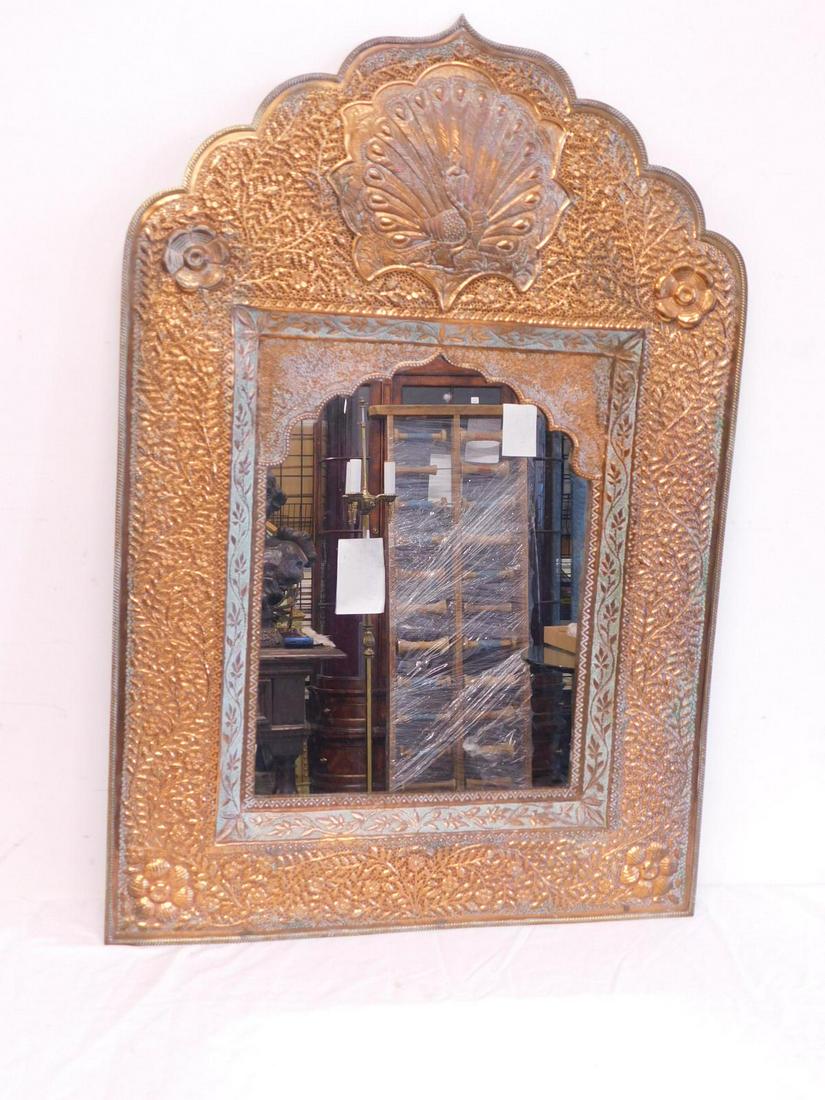 India Copper Wall Mirror (1 of 8)