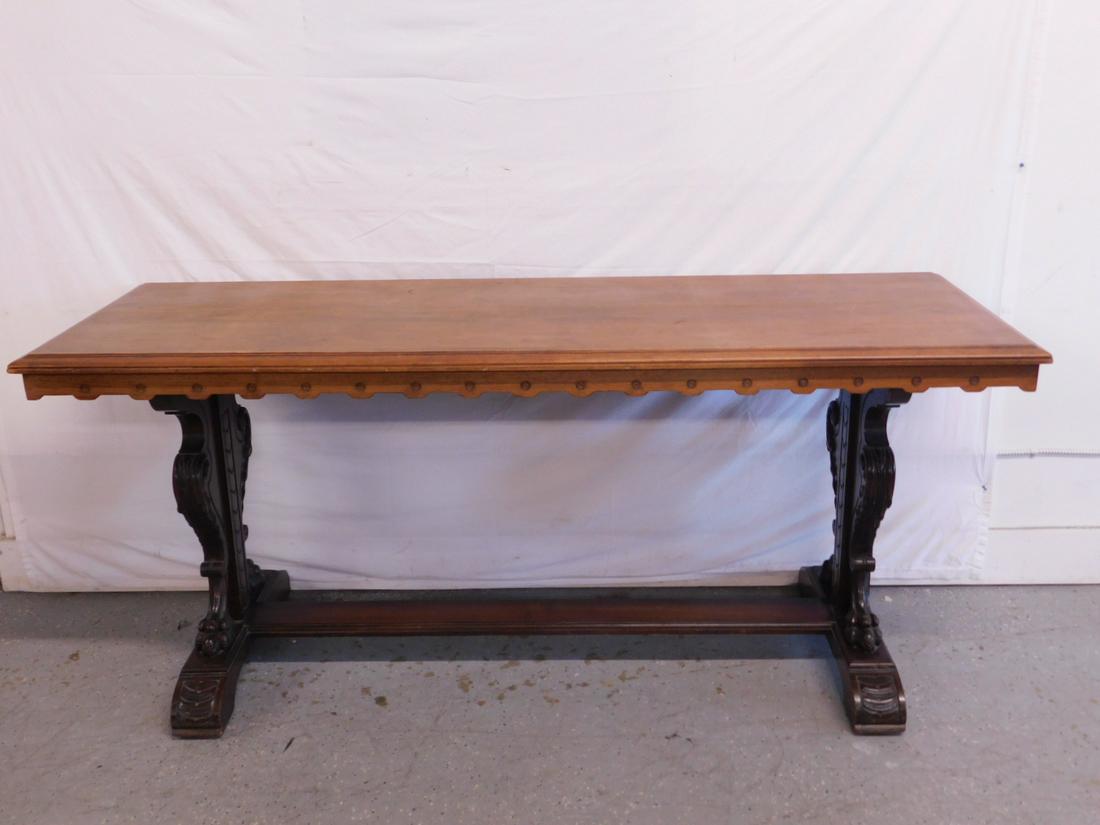 Jacobean Style Library Table (1 of 9)