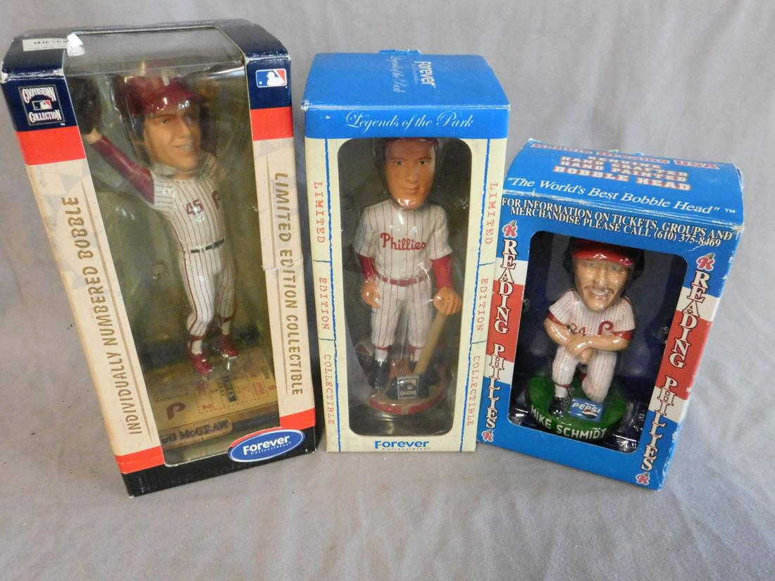 Three Phillies Bobble Heads (1 of 12)