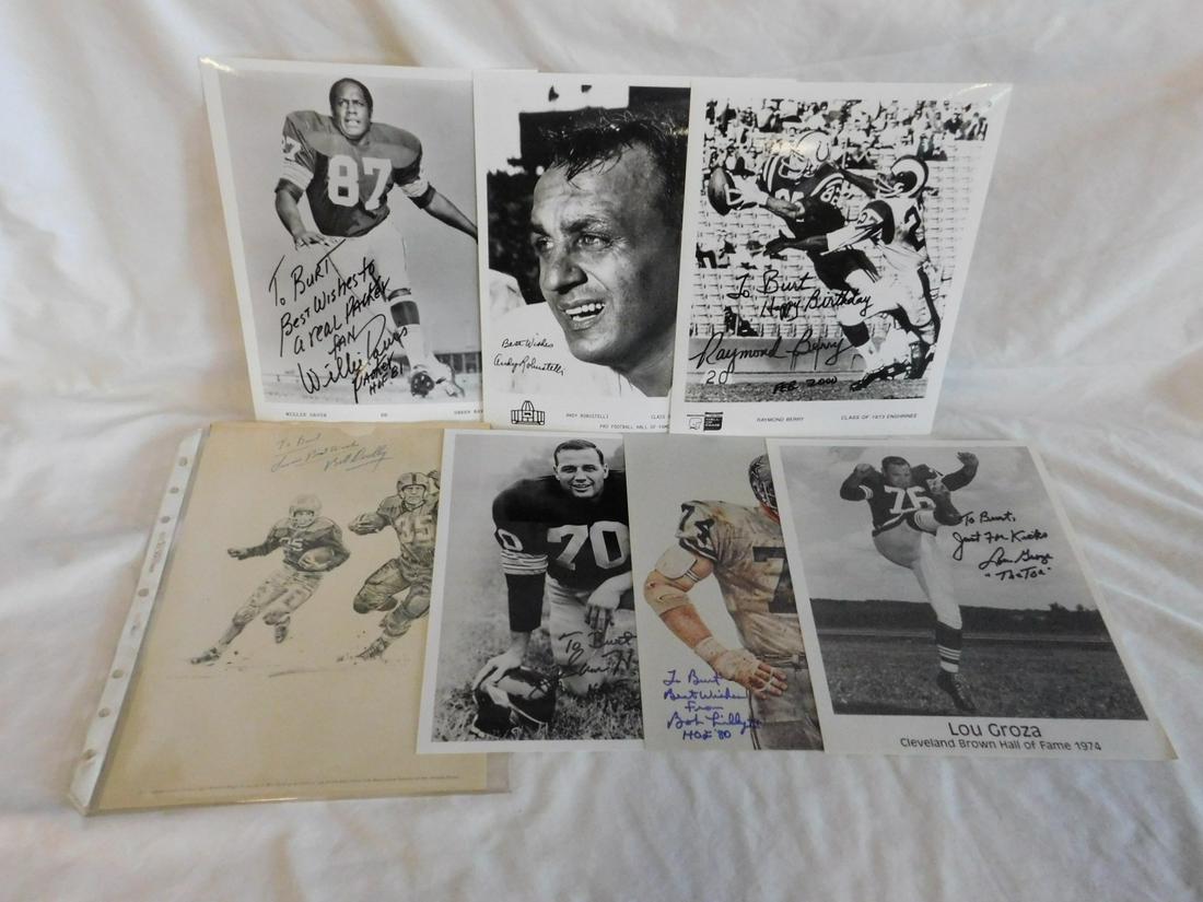 Autographed Photos & Other NFL Hall of Fame Induct (1 of 5)