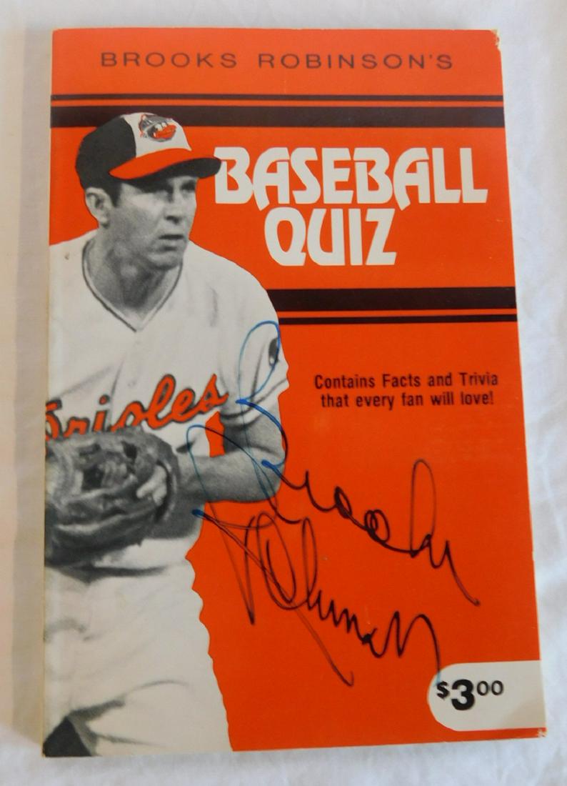 Signed Brooks Robinson Quiz Book (1 of 3)