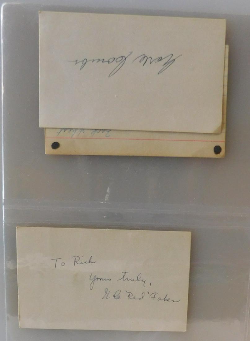 3 Early 20th C. Baseball Player Signed Cards (1 of 4)