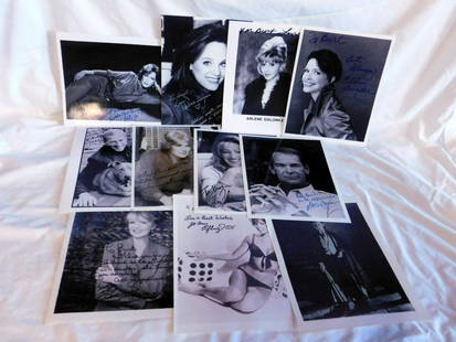 Autographed Celebrity Photos: Autographed Celebrity Photos, well know actresses and actors, when they were younger including: Linda Kaye Henning, "Betty Jo", Valerie Harper, Arlene Golonka (Alice), Ellen Burstyn, Ken Howard, Edie