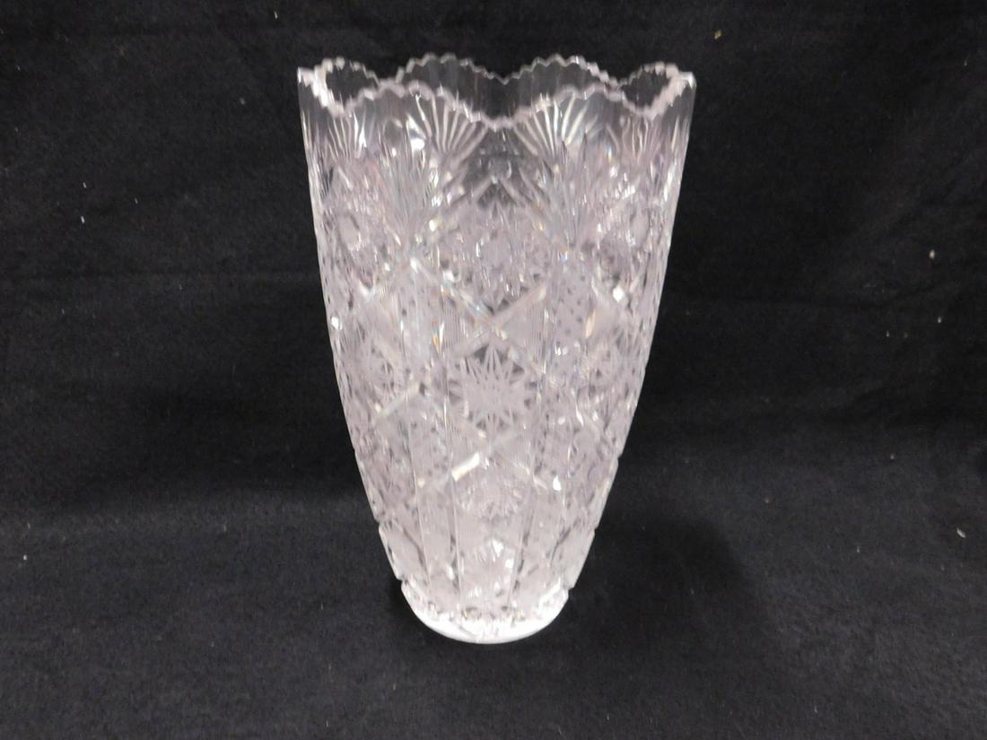Cut Crystal Tall Vase (1 of 4)