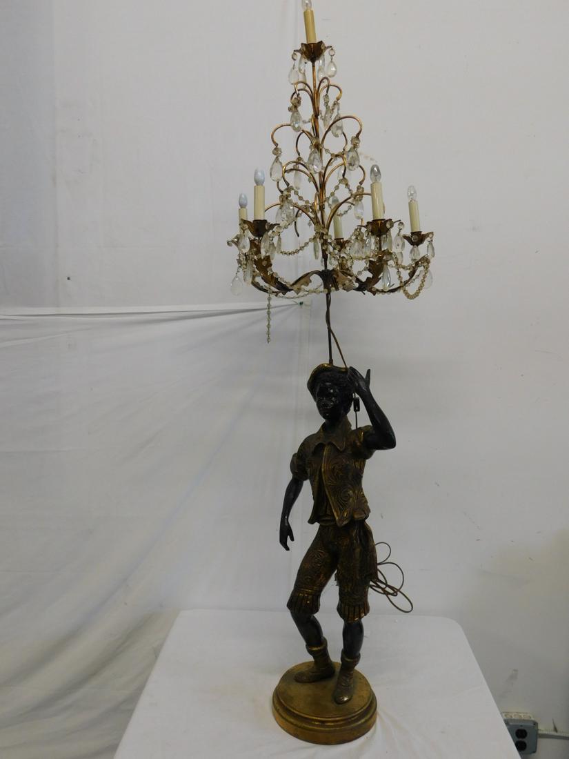 Blackamoor Candelabra Lamp (1 of 10)