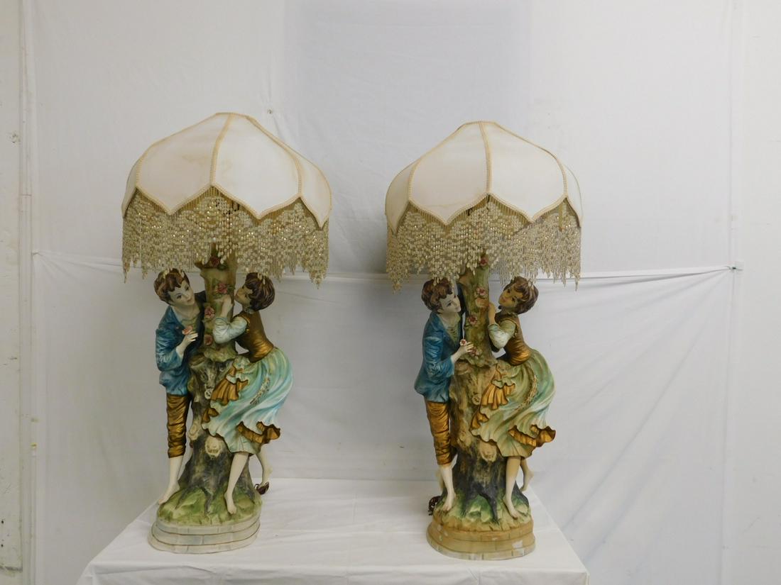 Pair of Large Figural Table Lamps (1 of 13)