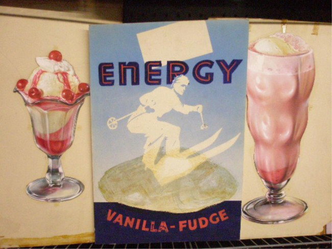 1950's/1960's Ice Cream Ad Campaign Displays