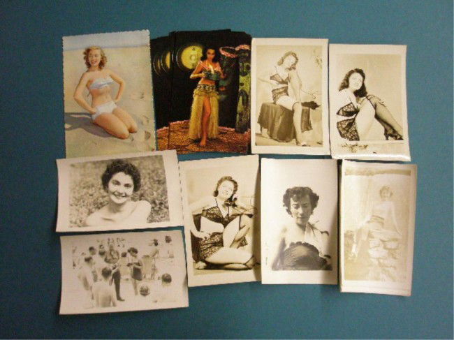 1950's & 1960's Pin-Up Style & Other Postcards: 18 assorted 1950's & 1960's Pin-Up style & other real photo postcards.