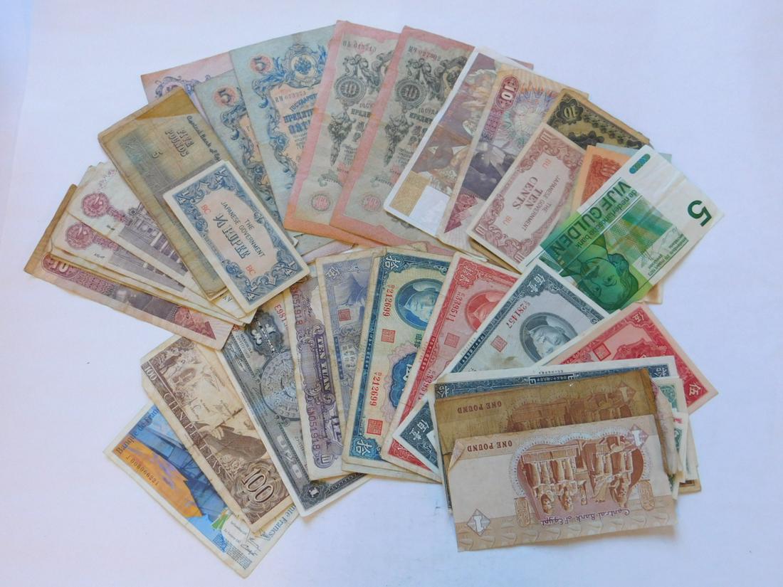 53 Vintage Foreign Paper Currency (1 of 5)