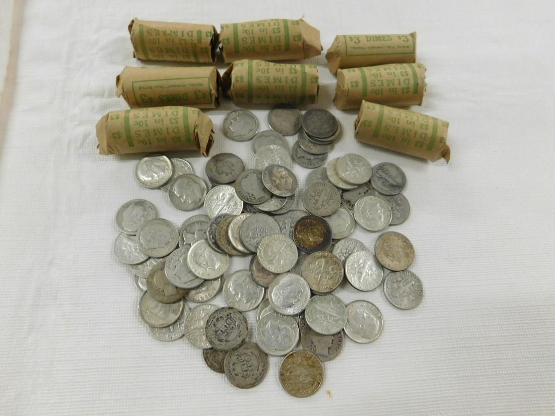 $32 Face Value Silver U.S. Dimes (1 of 12)