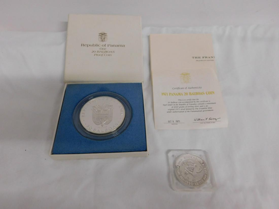 Panama 20 Balboas & Australia $1 (1 of 8)