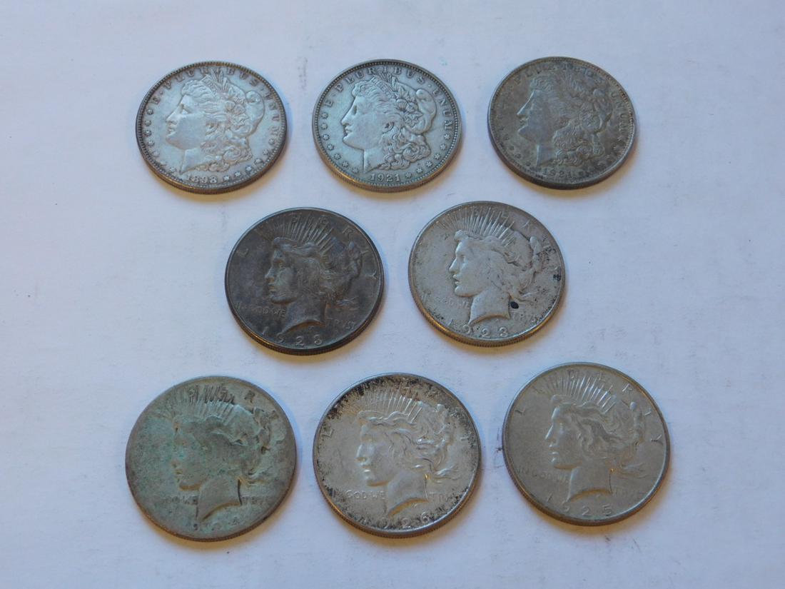 8 U.S. Silver Dollars (1 of 9)
