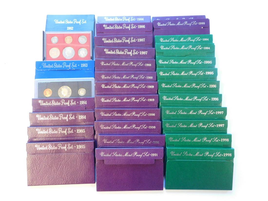 32 U.S. Mint Proof Sets (1 of 13)