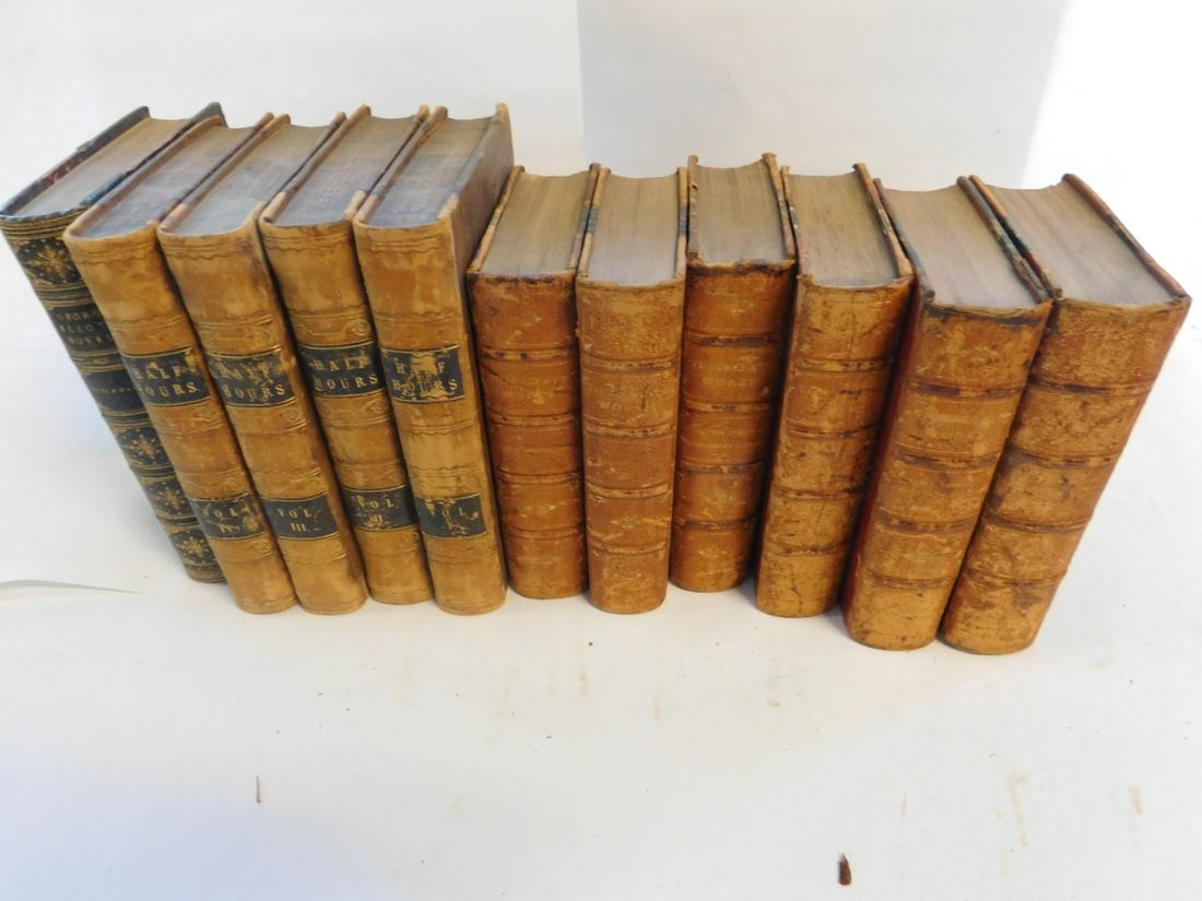 11 Antique Leather Bound Books (1 of 10)