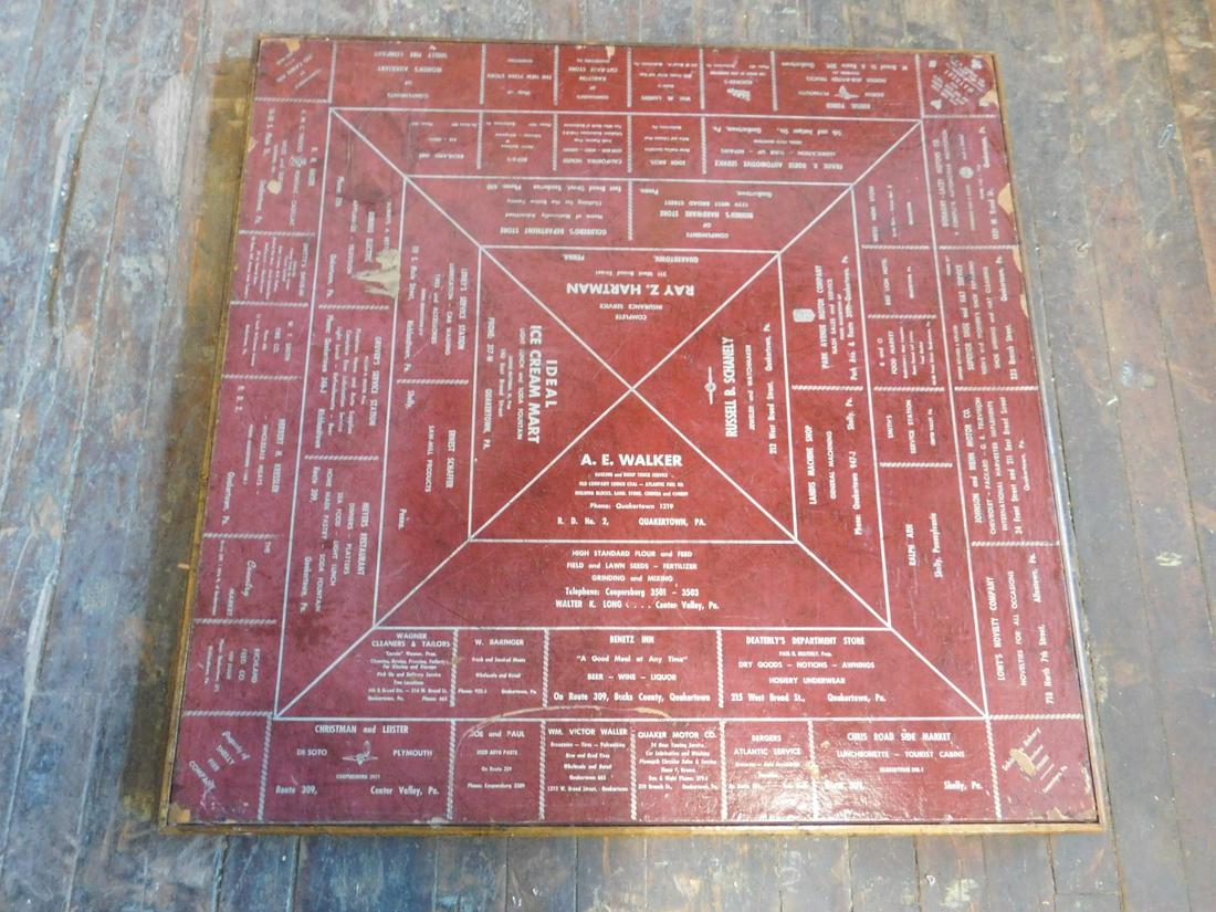 Vintage Advertising Card Table (1 of 4)