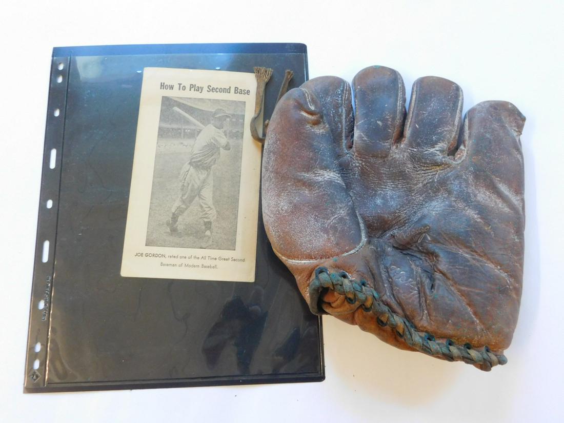Vintage Baseball Glove & Pamphlet (1 of 4)