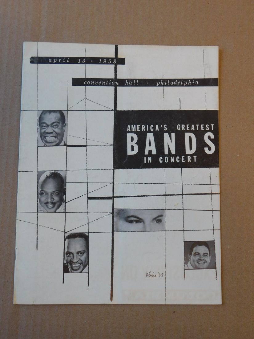 1958 America's Greatest Bands Concert Program (1 of 5)