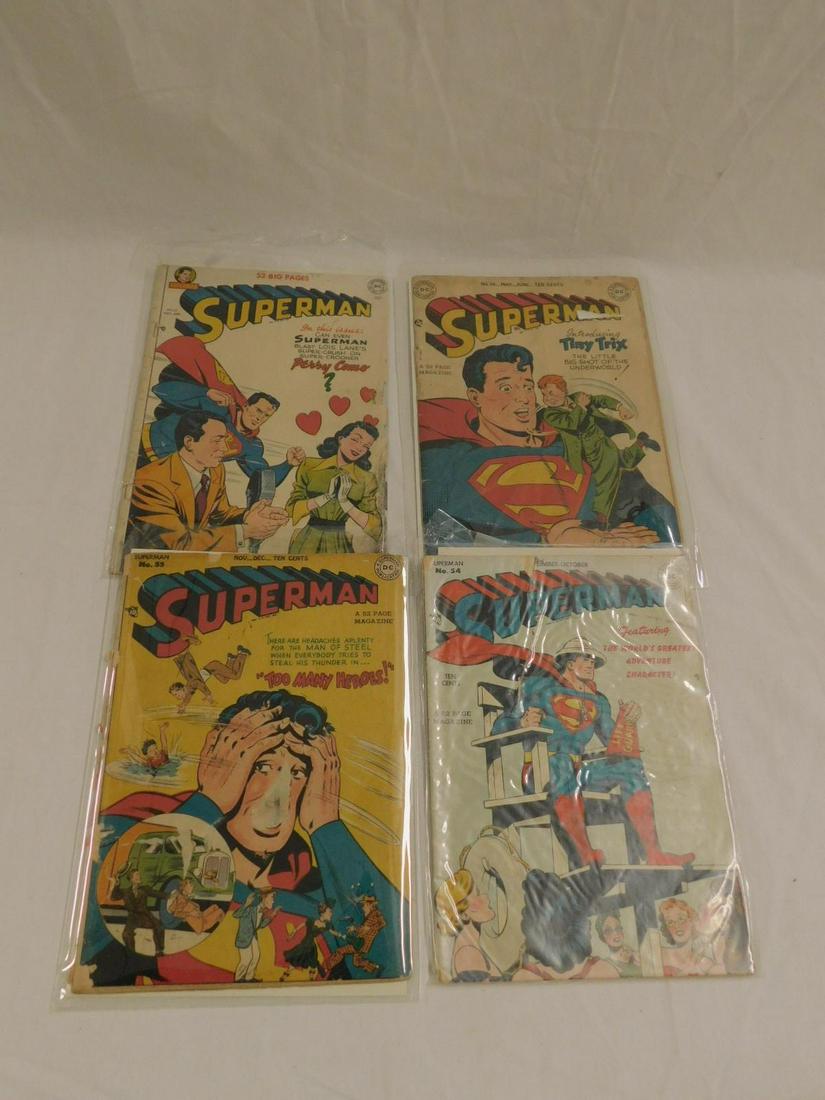 Four DC Golden Age Comics Superman (1 of 3)
