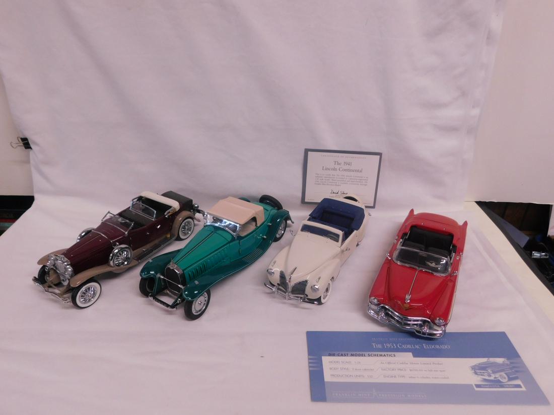 4 Franklin Mint Cars (1 of 4)