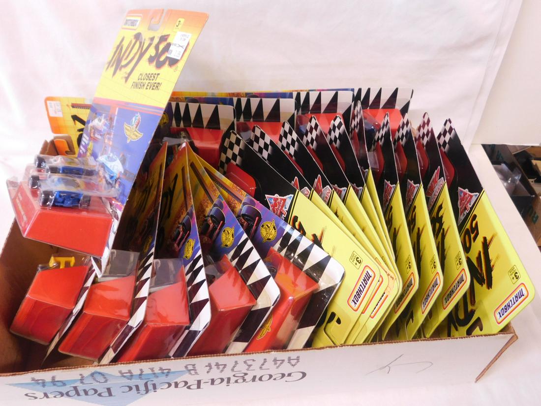 Matchbox Indy 500 NIP: Matchbox Indy 500 NIP, new old stock including: 1992 (with Collector Coin) - (2) 1911 (different cars), (2) 1965 (different cars), 1966, 1977, 1987, 1989, (2) 1990 (different cars), plus 1993 (with Co