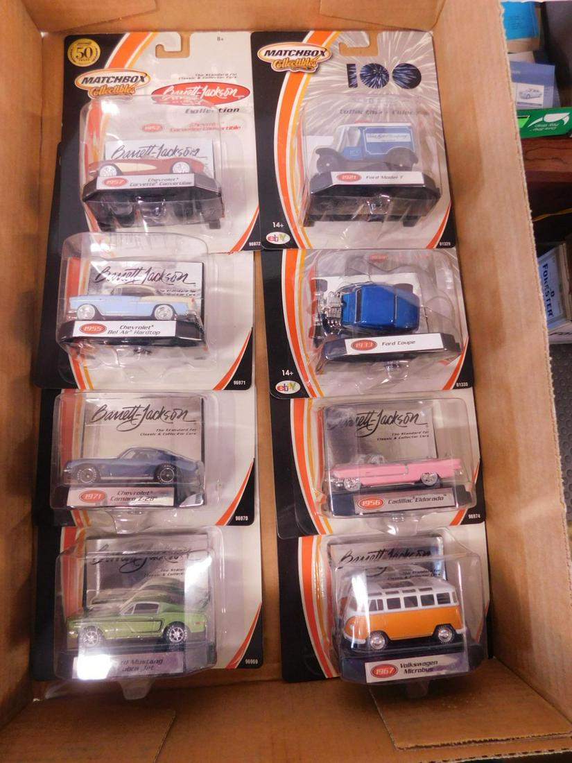 Matchbox Collectibles NIP: Matchbox Collectibles, including: 50th anniversary Barrett Jackson with stand, #96969, 1968 Ford Mustang Cobra Jet, #96970, 1971 Chevrolet Camaro 2-28, #96971 Chevrolet Bel-Air hard top, #96972 Chevro