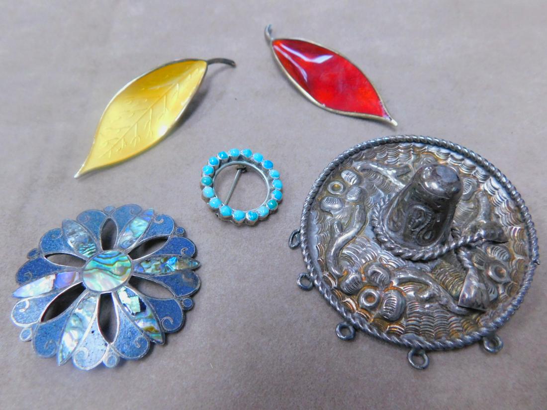 5 Sterling Silver Pins (1 of 2)