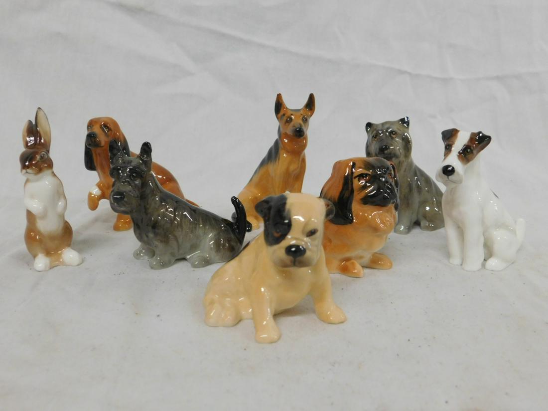 8 Royal Doulton Porcelain Dogs (1 of 10)
