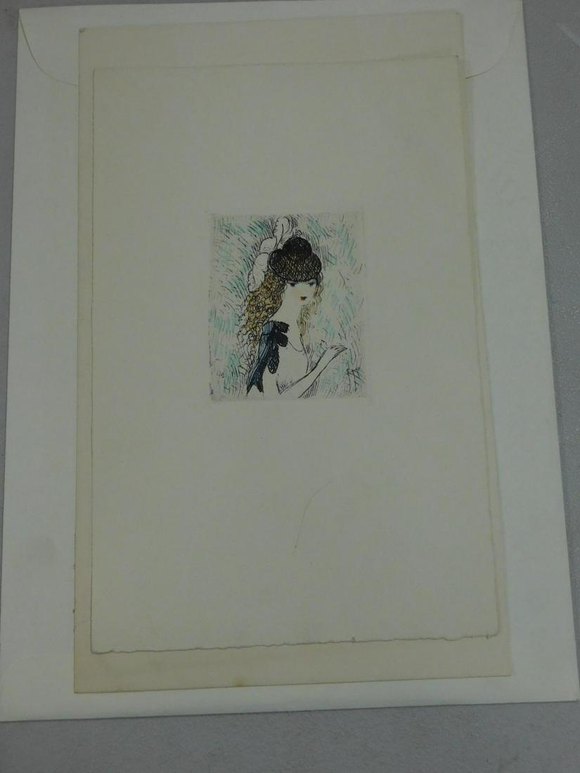 Marie Laurencin Etching "Le Chapeau sur les Yeux" (1 of 5)