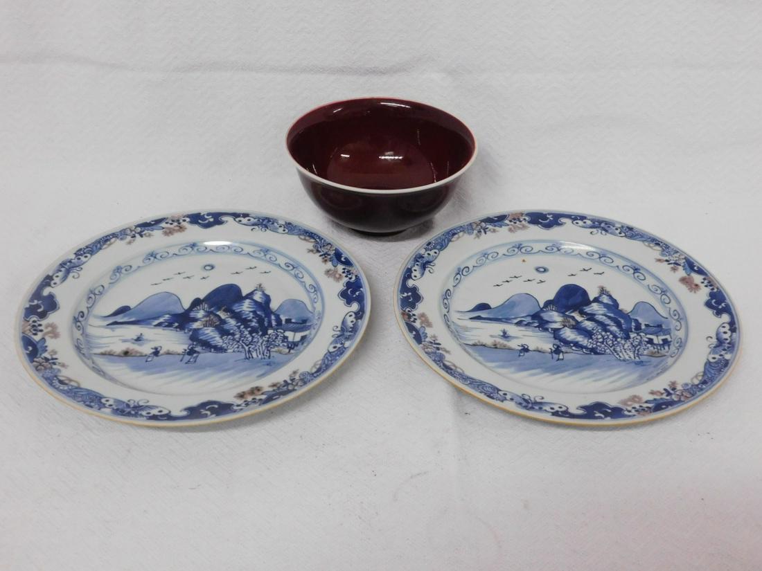 3 Chinese Porcelain Pieces (1 of 9)