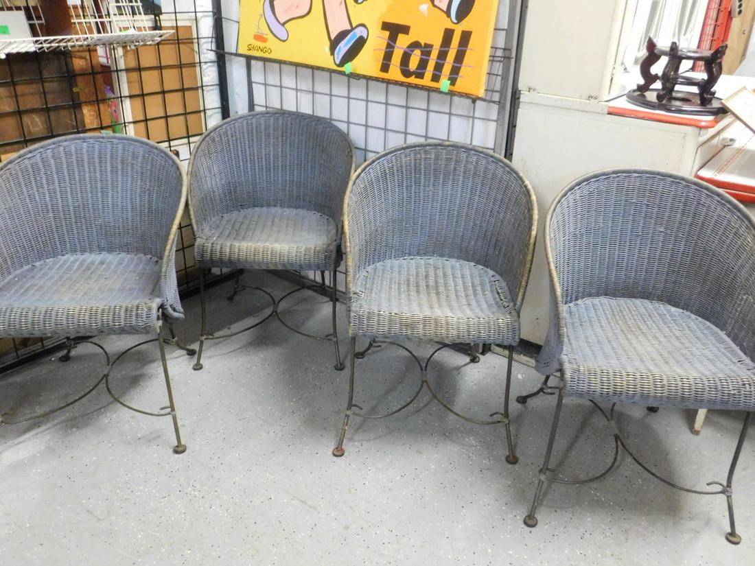 4 Modern Era Wicker Chairs (1 of 10)