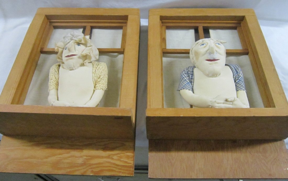 Man & Woman Window Sill Wall Decoration (1 of 4)