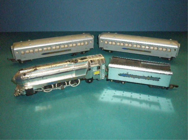 american flyer silver bullet train set