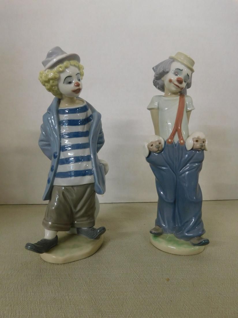 2 Lladro Porcelain Figurine Clowns (1 of 3)
