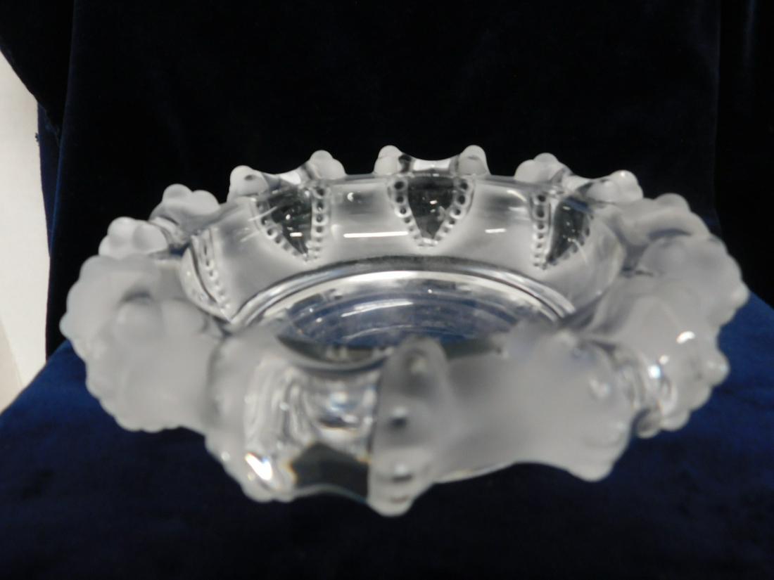 Lalique Cannes Bowl: Lalique Cannes Bowl, ADA Octopus ashtray, 7 1/2"d. No box. CONDITION: Very fine, used cond.