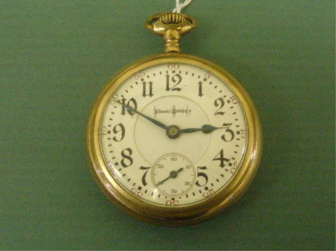 Pocket Watch, Illinois Watch Co. Open Face