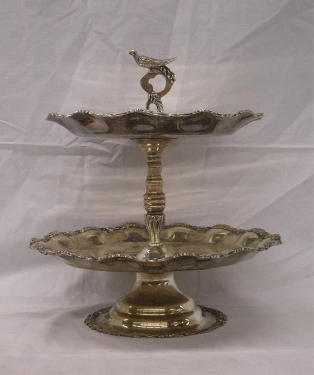 Vintage Mexican Silver Bon Bon Server