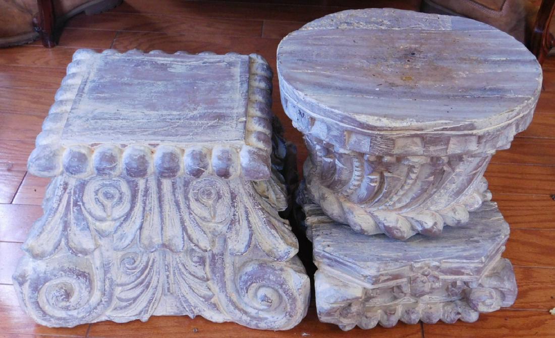 (2) Classical style Capitals stands (1 of 2)