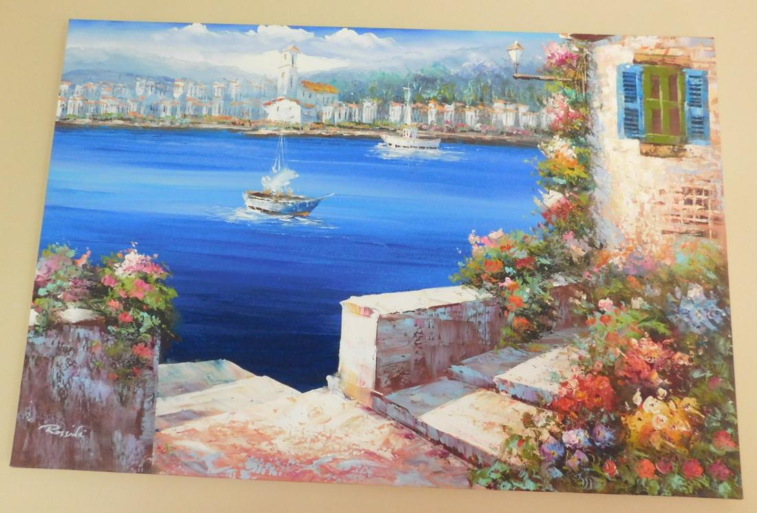 Rossidi signed oil on canvas (1 of 3)