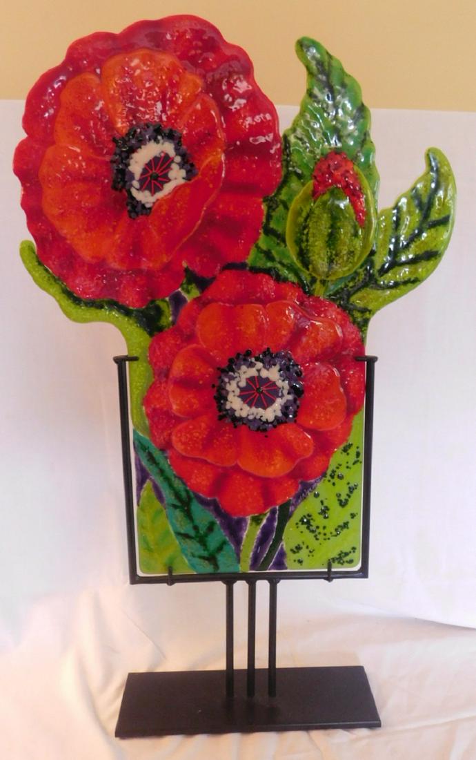 Anne Nye artisan glass panel (1 of 3)