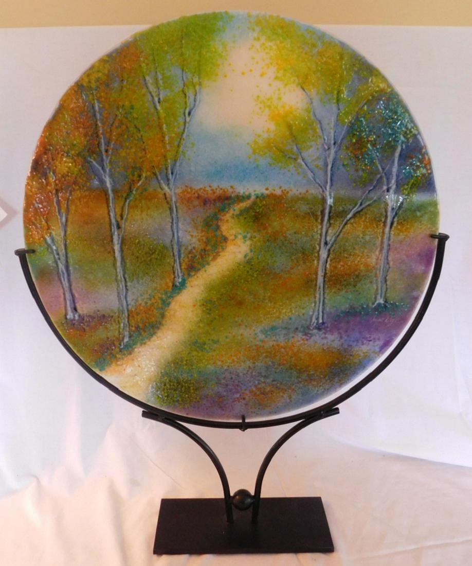 Anne Nye artisan glass panel (1 of 3)