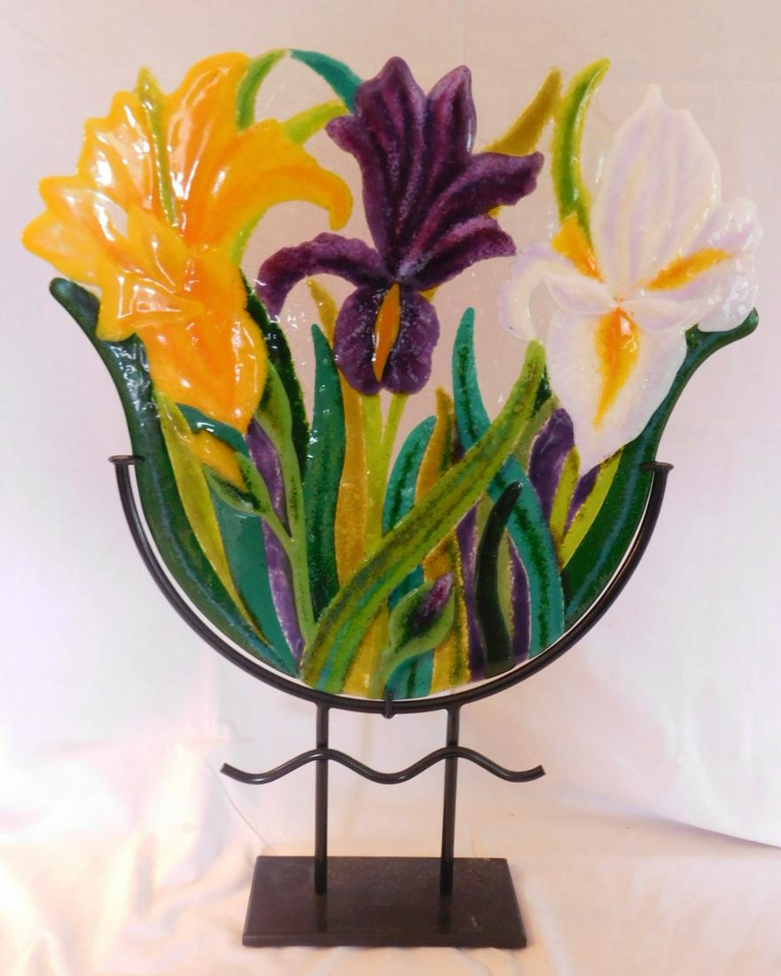 Anne Nye artisan glass panel (1 of 4)