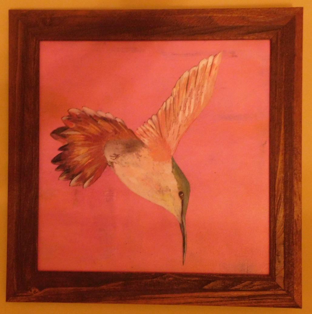 Framed Hummingbird print (1 of 2)