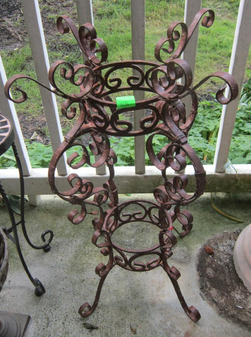 Wrought iron plant stand (1 of 3)